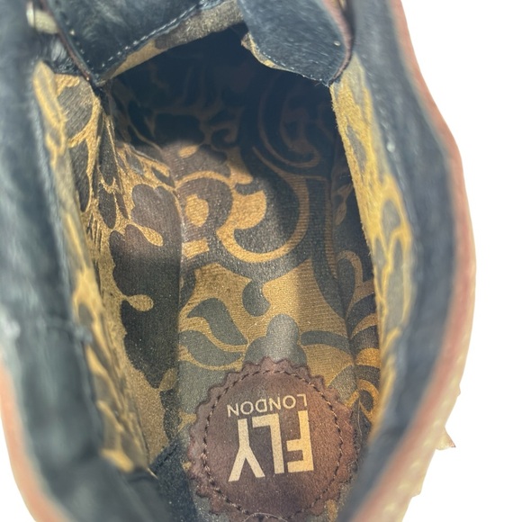 Fly London Yank Fringe Ankle Boot Lace Up Booties Brown SUEDE Size 40 US 9 / 9.5 - Picture 6 of 16